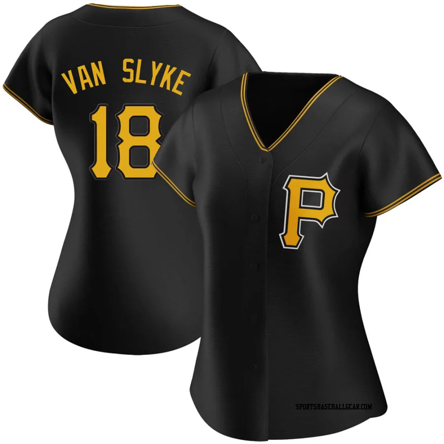 Andy Van Slyke Women's Pittsburgh Pirates Black Replica Alternate Jersey
