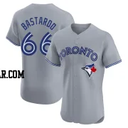 Angel Bastardo Men's Toronto Blue Jays Gray Elite Road Jersey