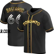 Angel Bastardo Youth Toronto Blue Jays Black Golden Replica Alternate Jersey