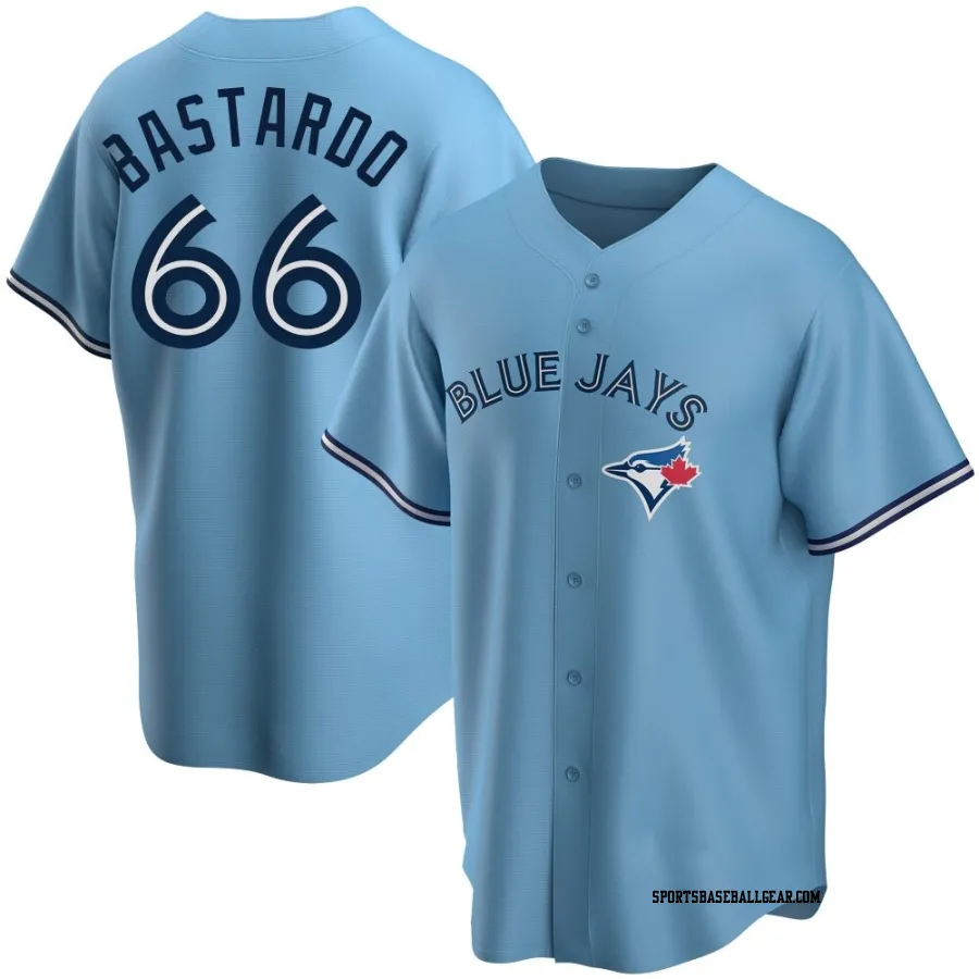 Angel Bastardo Youth Toronto Blue Jays Blue Replica Powder Alternate Jersey