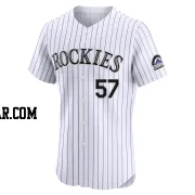 Angel Chivilli Men's Colorado Rockies White Elite Home Jersey