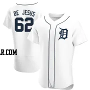 Angel De Jesus Men's Detroit Tigers White Authentic Home Jersey
