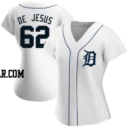 Angel De Jesus Women's Detroit Tigers White Authentic Home Jersey