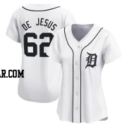 Angel De Jesus Women's Detroit Tigers White Limited Home Jersey