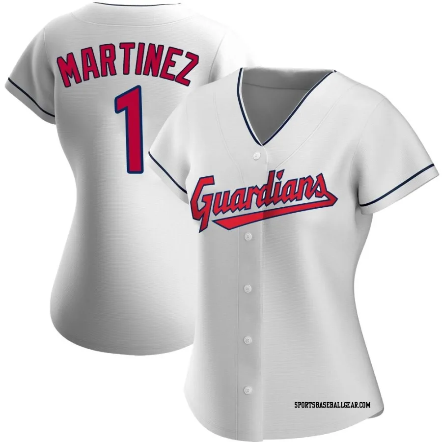 Angel Martinez Women's Cleveland Guardians White Replica Home Jersey