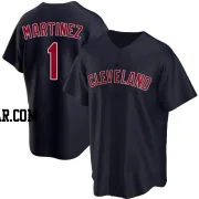 Angel Martinez Youth Cleveland Guardians Navy Replica Alternate Jersey