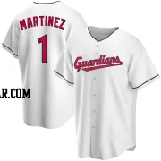Angel Martinez Youth Cleveland Guardians White Replica Home Jersey
