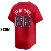 Angel Perdomo Men's Atlanta Braves Red Limited Alternate Jersey