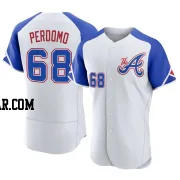 Angel Perdomo Men's Atlanta Braves White Authentic 2023 City Connect Jersey