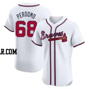 Angel Perdomo Men's Atlanta Braves White Elite Home Jersey