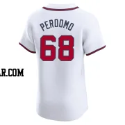 Angel Perdomo Men's Atlanta Braves White Elite Home Jersey