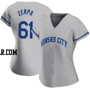 Angel Zerpa Women's Kansas City Royals Gray Replica 2022 Road Jersey
