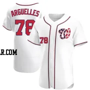Anthony Arguelles Men's Washington Nationals White Authentic Alternate Jersey