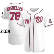 Anthony Arguelles Men's Washington Nationals White Authentic Home Jersey