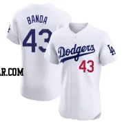 Anthony Banda Men's Los Angeles Dodgers White Elite Home Jersey