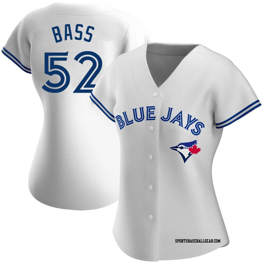 Anthony Bass Women's Toronto Blue Jays White Replica Home Jersey