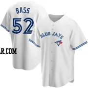 Anthony Bass Youth Toronto Blue Jays White Replica Home Jersey