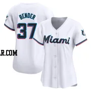 Anthony Bender Women's Miami Marlins White Limited Home Jersey