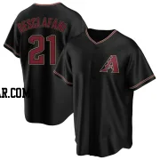 Anthony DeSclafani Men's Arizona Diamondbacks Black Replica Alternate Jersey