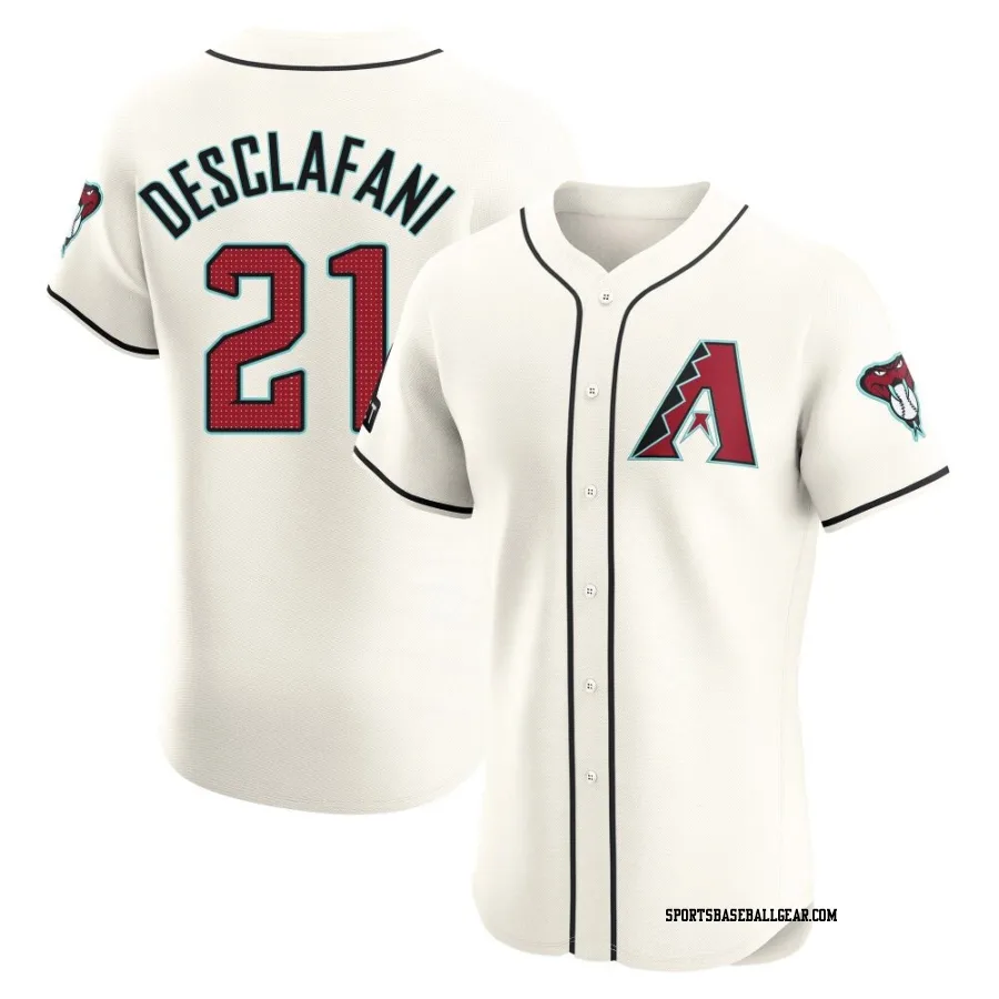 Anthony DeSclafani Men's Arizona Diamondbacks Cream Elite Home Patch Jersey
