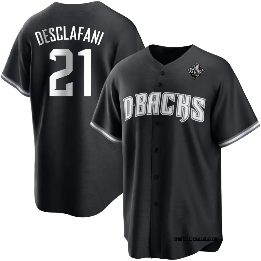 Anthony DeSclafani Men's Arizona Diamondbacks White Replica Black 2023 World Series Jersey