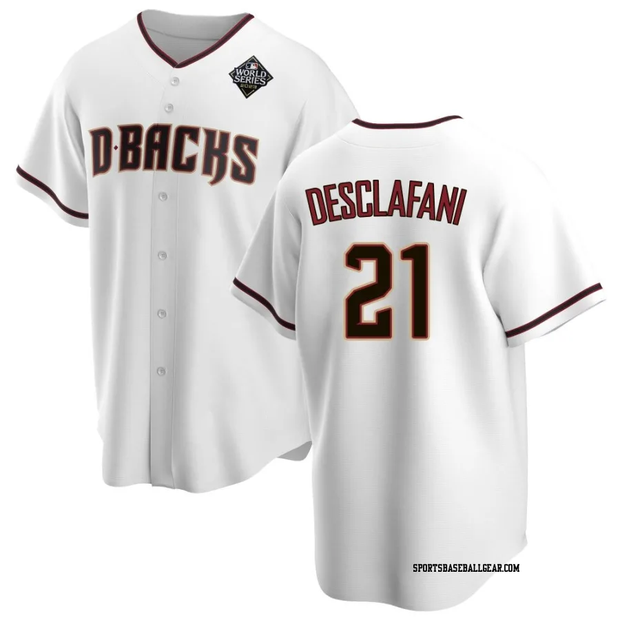 Anthony DeSclafani Men's Arizona Diamondbacks White Replica Home 2023 World Series Jersey