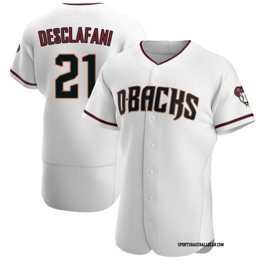 Anthony DeSclafani Men's Arizona Diamondbacks White/Crimson Authentic Home Jersey