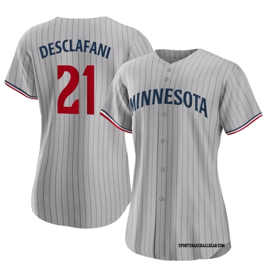 Anthony DeSclafani Women's Minnesota Twins Gray Replica Road Jersey
