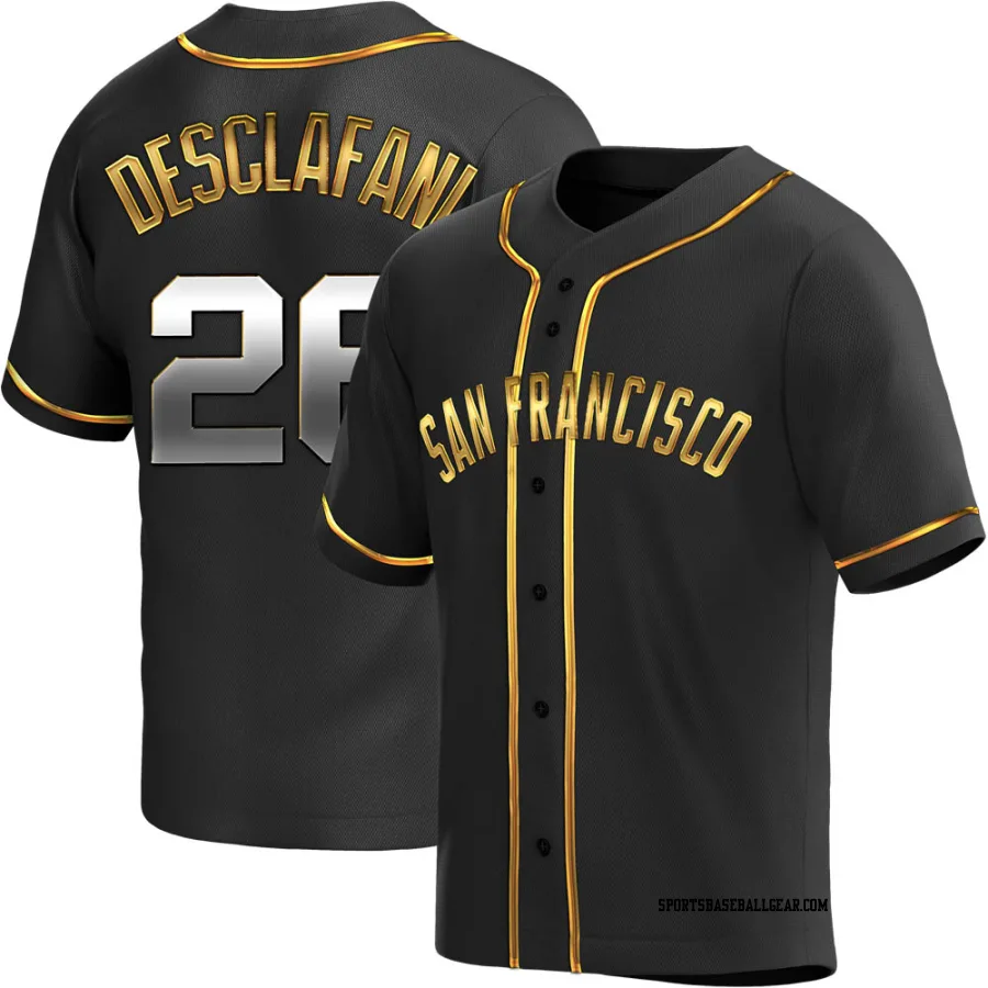 Anthony DeSclafani Youth San Francisco Giants Black Golden Replica Alternate Jersey
