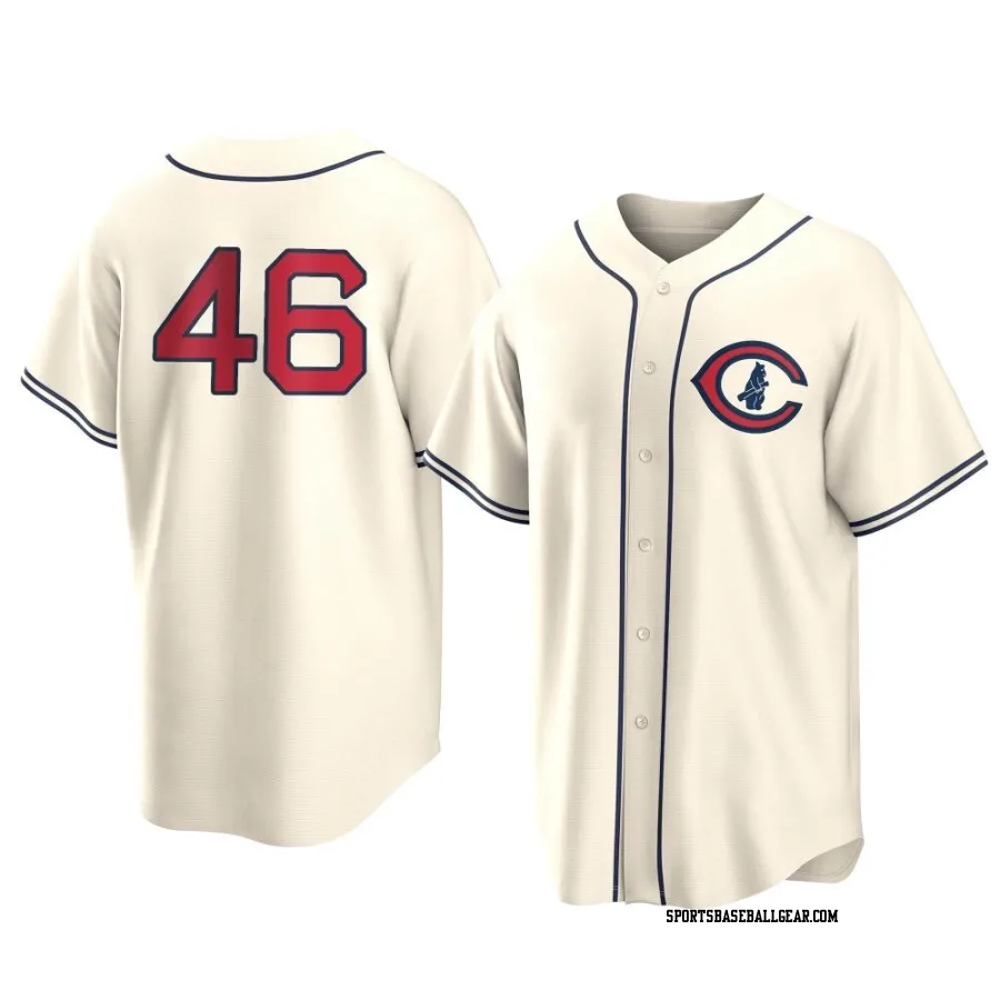 Anthony Kay Men's Chicago Cubs Cream Replica 2022 Field Of Dreams Jersey