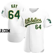 Anthony Kay Men's Oakland Athletics White Authentic Home Jersey