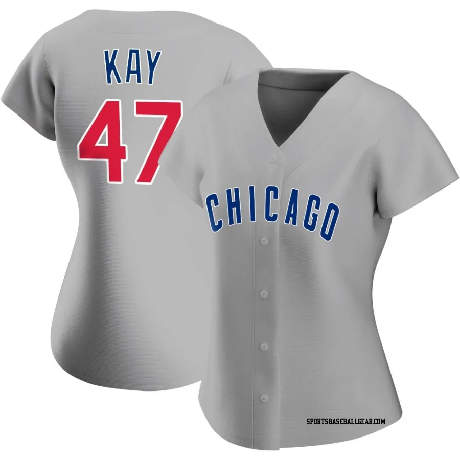 Anthony Kay Women's Chicago Cubs Gray Authentic Road Jersey