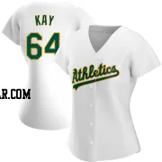 Anthony Kay Women's Oakland Athletics White Replica Home Jersey