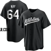 Anthony Kay Youth Oakland Athletics Black/White Replica Jersey