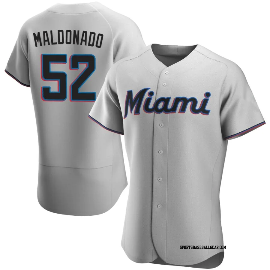 Anthony Maldonado Men's Miami Marlins Gray Authentic Road Jersey