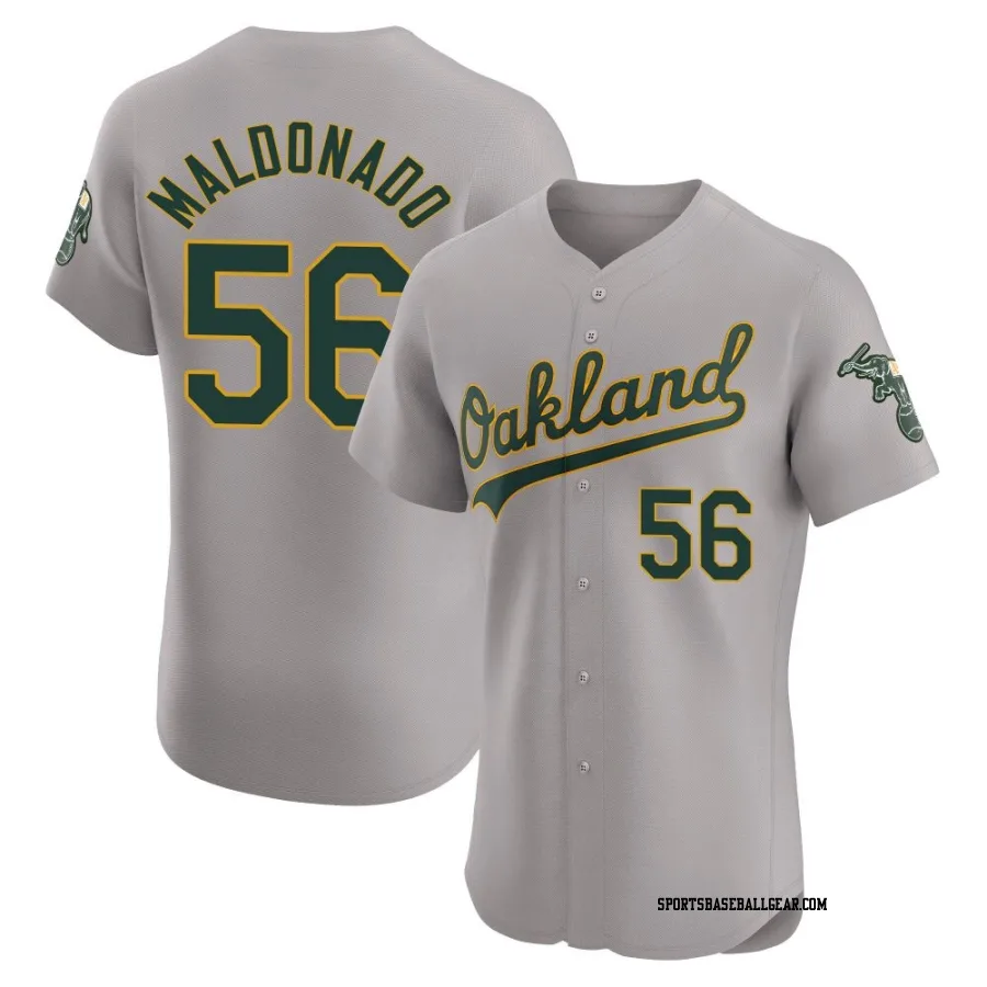 Anthony Maldonado Men's Oakland Athletics Gray Elite Road Jersey