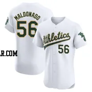 Anthony Maldonado Men's Oakland Athletics White Elite Home Jersey