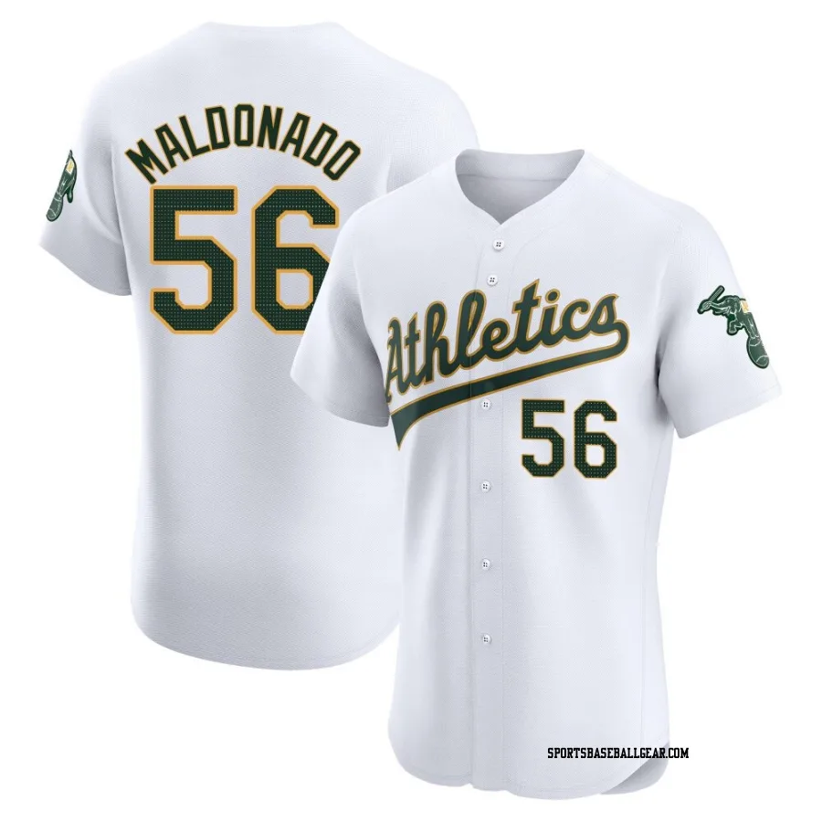 Anthony Maldonado Men's Oakland Athletics White Elite Home Jersey