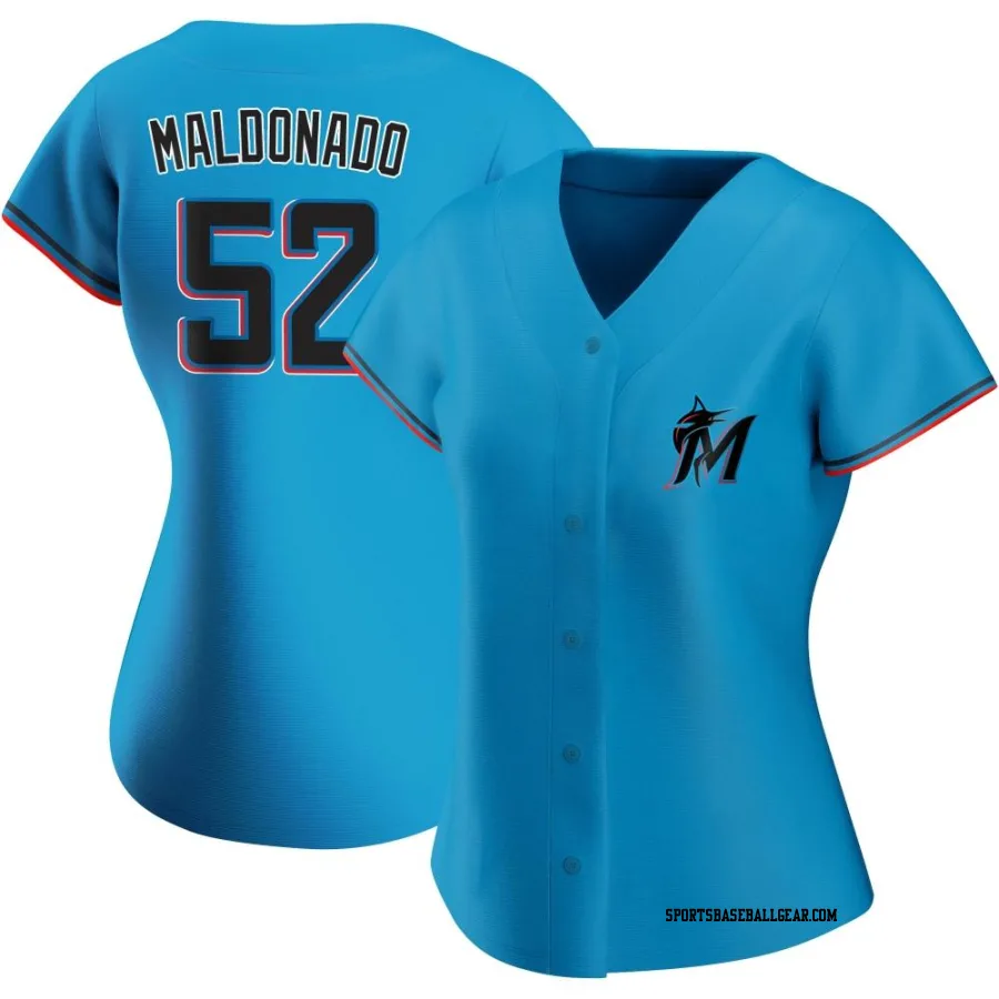 Anthony Maldonado Women's Miami Marlins Blue Replica Alternate Jersey