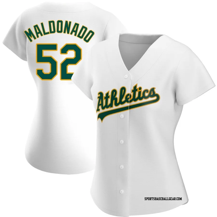 Anthony Maldonado Women's Oakland Athletics White Replica Home Jersey