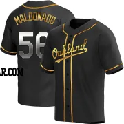 Anthony Maldonado Youth Oakland Athletics Black Golden Replica Alternate Jersey