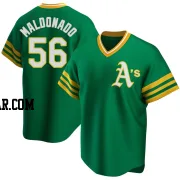 Anthony Maldonado Youth Oakland Athletics Green Replica R Kelly Road Cooperstown Collection Jersey
