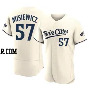 Anthony Misiewicz Men's Minnesota Twins Cream Authentic Alternate 2023 Jersey