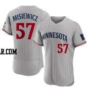 Anthony Misiewicz Men's Minnesota Twins Gray Authentic Road Jersey