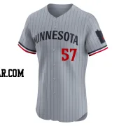 Anthony Misiewicz Men's Minnesota Twins Gray Elite Road Jersey
