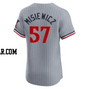 Anthony Misiewicz Men's Minnesota Twins Gray Elite Road Jersey