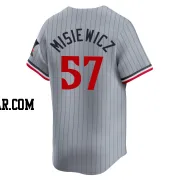 Anthony Misiewicz Men's Minnesota Twins Gray Limited Road Jersey