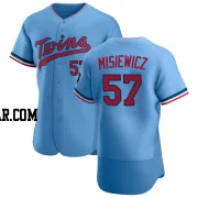 Anthony Misiewicz Men's Minnesota Twins Light Blue Authentic Alternate Jersey