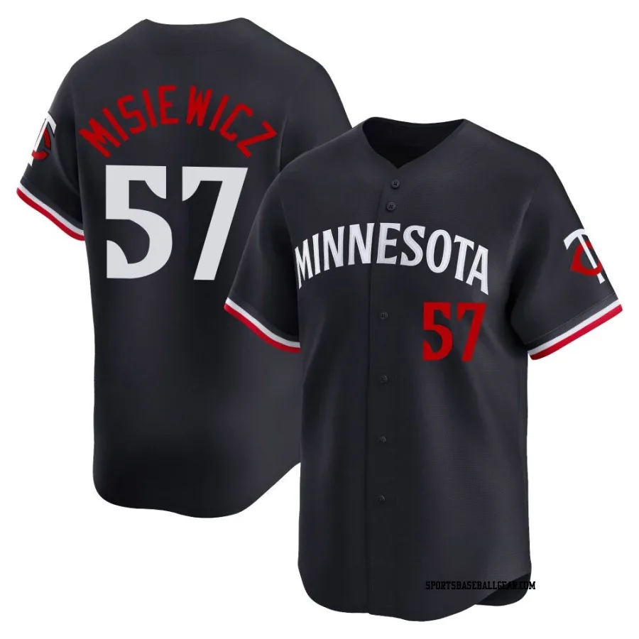 Anthony Misiewicz Men's Minnesota Twins Navy Limited Alternate Jersey