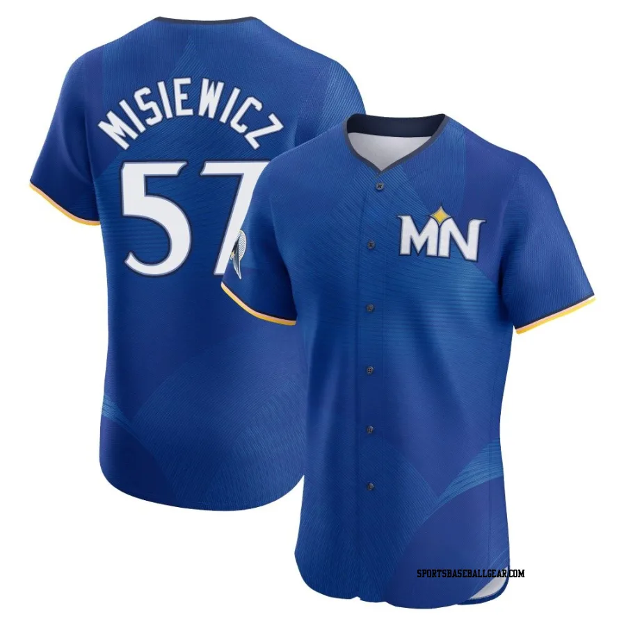 Anthony Misiewicz Men's Minnesota Twins Royal Elite 2024 City Connect Jersey